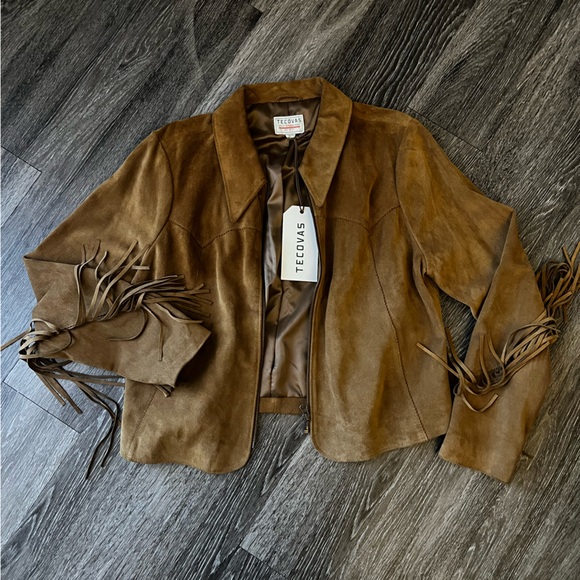 Tecovas Jackets Coats Tecovas Genuine Cow Suede Leather